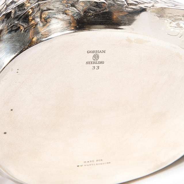 Pair of Sterling Silver Swan Decorative Bowls Signed Gorham Sterling For Sale - Image 10 of 13