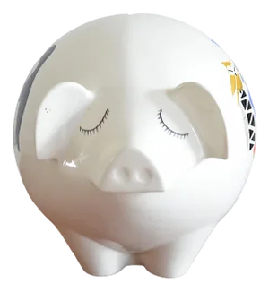 Ceramic Piggy Bank from Egersumo, Norway, 1960s