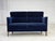 Danish Two-Seater Sofa in Dark Blue Furniture Velour, 1960s For Sale - Image 15 of 15