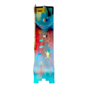 American Indian Totem Pole Style Dreamcatcher Wall Sculpture