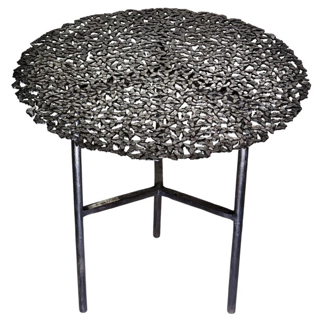 Jean Side Table in Black Patinated Bronze by Fred&Juul For Sale