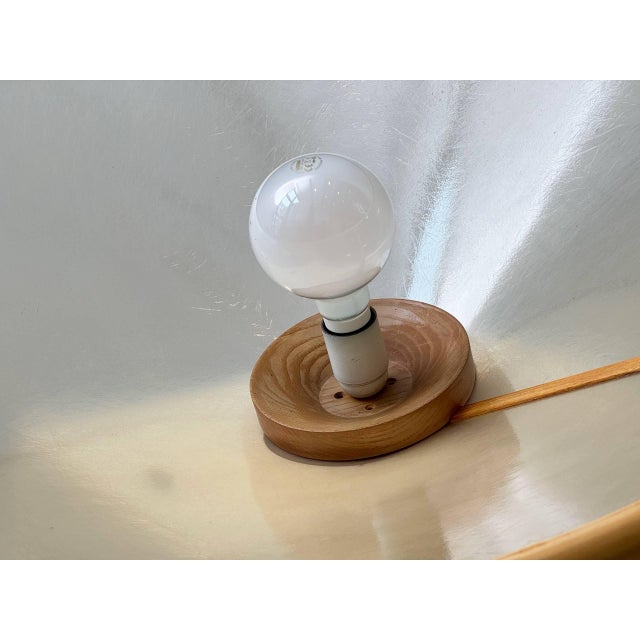 Fiberglass and Wood Ceiling Light by Giovanni Offredi for MC Selvini, Italy, 1970s For Sale - Image 4 of 18