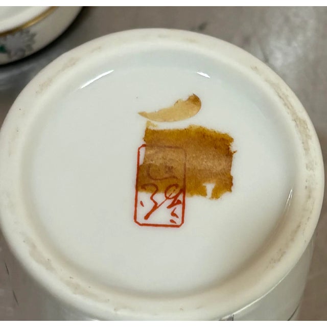 Asian Ceramic Cylindrical Box For Sale - Image 4 of 5