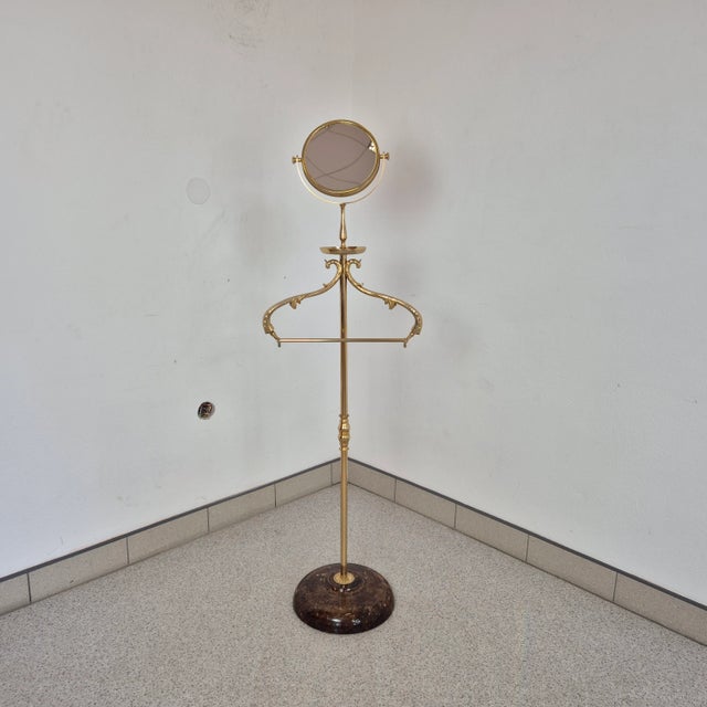 Mid-Century Modern Lacquered Goatskin Clothes Valet with Mirror by Aldo Tura, Italy, 1970s For Sale - Image 11 of 11