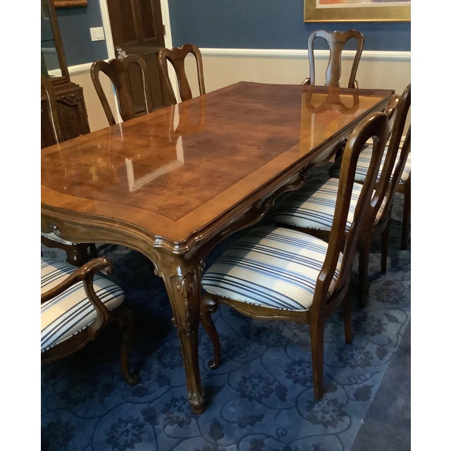 1980s Karges Louis XV French Provincial Style Extension Dining Table Set With 8 Chairs Chairish