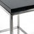 Black Pair of Minimalist Chrome Side Tables With Granite Tops For Sale - Image 8 of 10