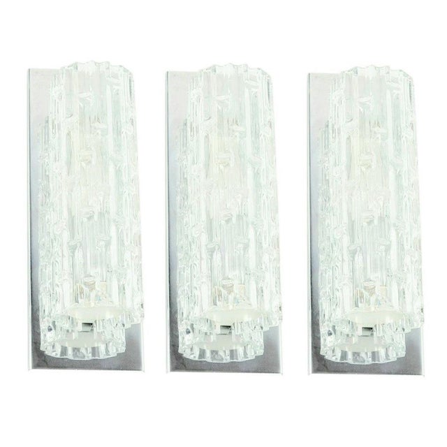 Mid-Century Modern Murano Glass Wall Sconces from Doria Leuchten, Germany, 1960s, Set of 3 For Sale - Image 13 of 13