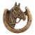 Brass Horse Shoe Door Knocker For Sale
