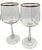 Vintage Clear Wine Glasses With Gold Rims - A Set of Four For Sale - Image 4 of 12