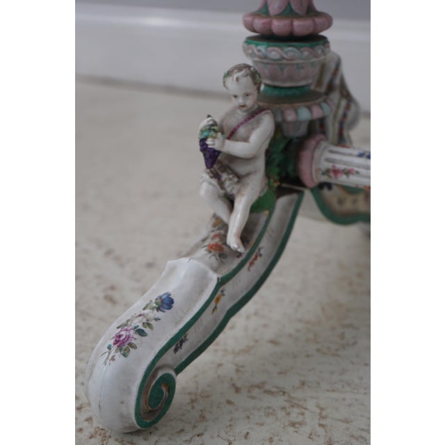 Italian 19th Century Antique Porcelain Fire Screen Frame For Sale In Philadelphia - Image 6 of 12
