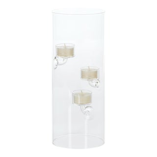 Suspended Glass Tealight Holder/Hurricane- 4.75" x 11.75" For Sale