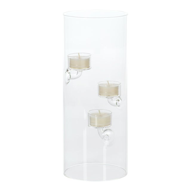 Suspended Glass Tealight Holder/Hurricane- 4.75" x 11.75" For Sale
