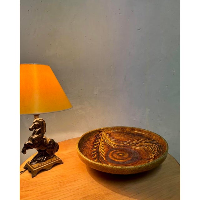 Large Vintage French Ceramic Piece from Accolay, 1950 For Sale - Image 4 of 5