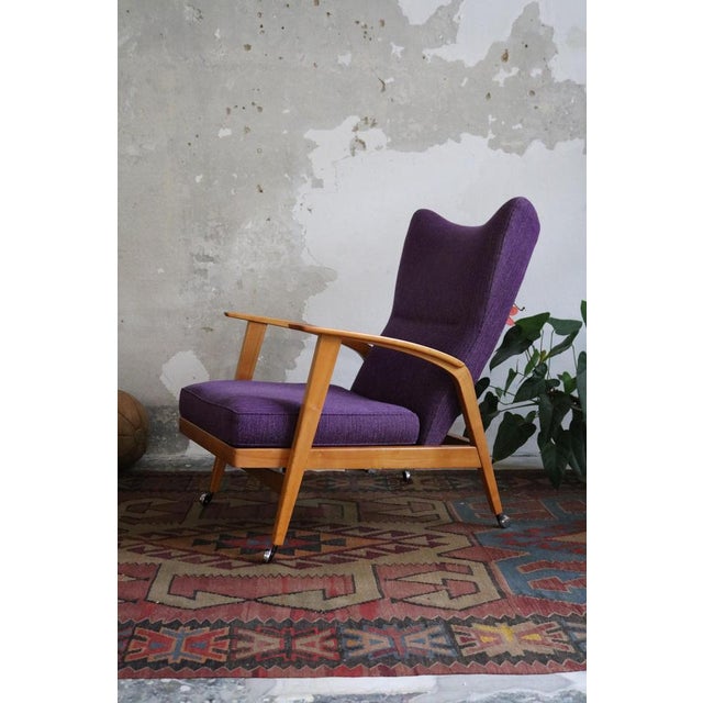 Wood Mid-Century Lounge Chair from Knoll Antimott, Germany, 1940s For Sale - Image 7 of 15