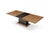Modern Greg Sheres Style Walnut and Bronze Extension Dining Table For Sale - Image 4 of 6