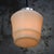 Metal French Art Deco Green Clichy Glass Pendant Lamp For Sale - Image 7 of 8