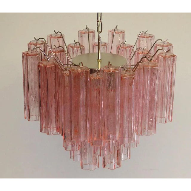 Metal Tronchi Chandeliers in the Style of Toni Zuccheri for Venini, Murano, 1980, Set of 2 For Sale - Image 7 of 12