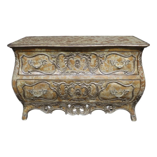 Century Furniture Louis XVI Style Bombe Chest For Sale