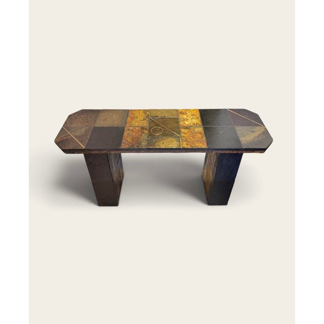 Mid-Century Modern South African Brutalist Stone Console Table attributed to Paul Kingma, 1970 For Sale - Image 3 of 8
