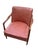Restored Vintage Mid-Century Modern Sculptural Solid Wood Lounge Chair With Tufted Vinyl Upholstery For Sale - Image 9 of 10