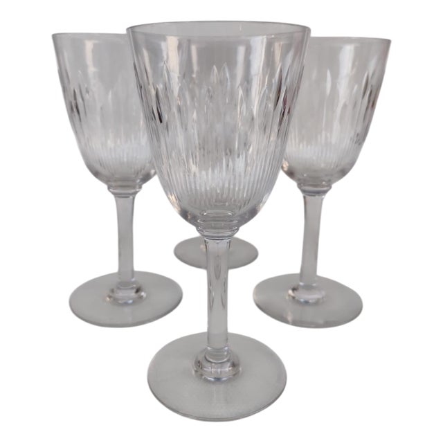 Crystal Corneille Glasses from Baccarat, Early 20th Century, Set of 4 For Sale