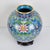 Vintage Chinese Cloisonné Vase | Gilt Lotus & Scrolling Vine Motif With Stand & Box For Sale - Image 4 of 9