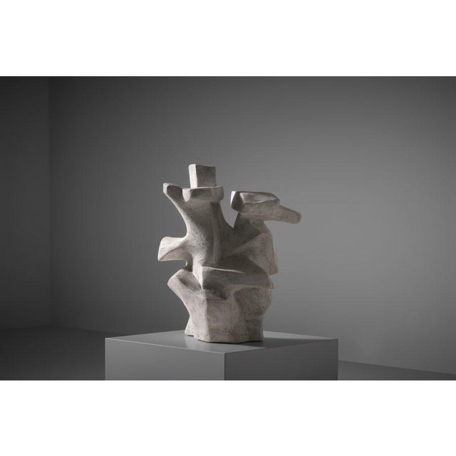 French Biomorphic Plaster Sculpture, 1960s For Sale - Image 3 of 11