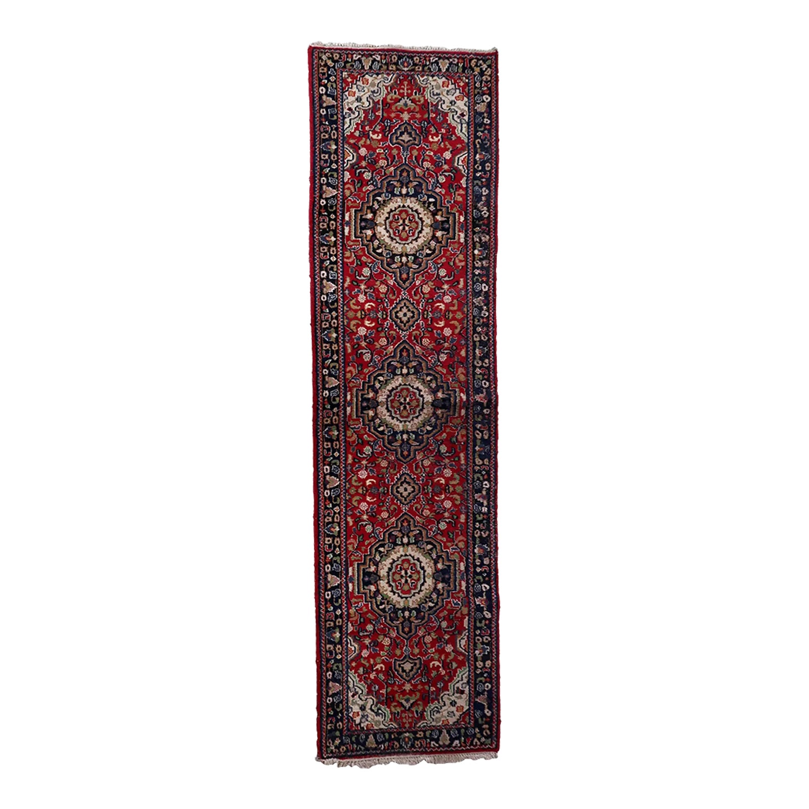 1950s Handmade Persian Malayer Runner 2.6' X 9.4' Rug | Chairish