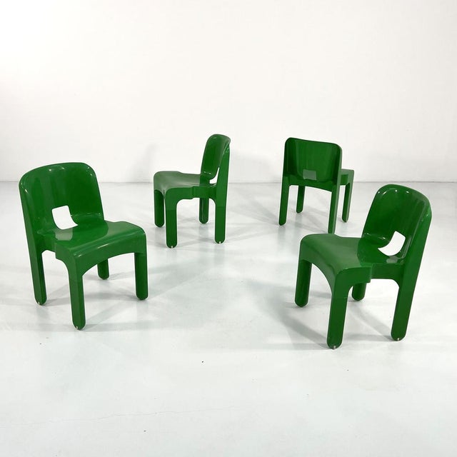Modern Model 4868 Green Universale Chair by Joe Colombo for Kartell, 1970s For Sale - Image 3 of 12