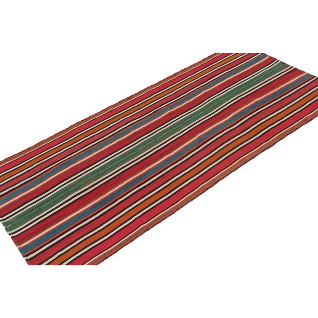 Rug & Kilim Vintage Persian Kilim in Polychromatic Stripes by Rug & Kilim For Sale - Image 4 of 7