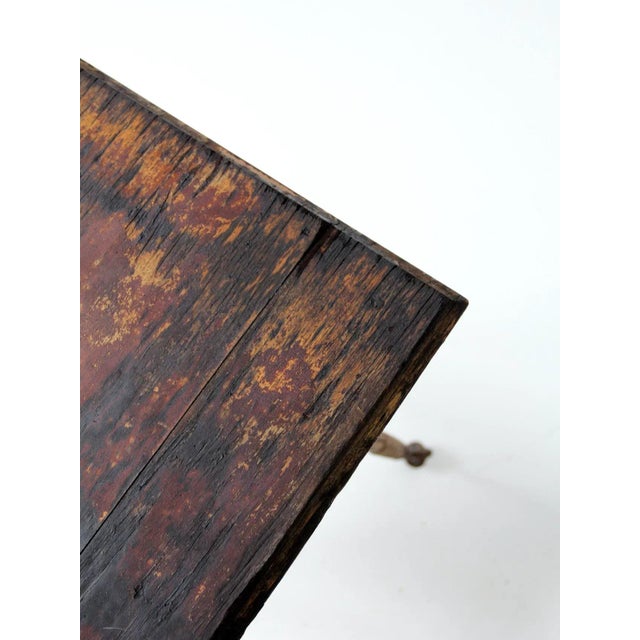 Antique Claw and Ball Foot Side Table For Sale - Image 6 of 11