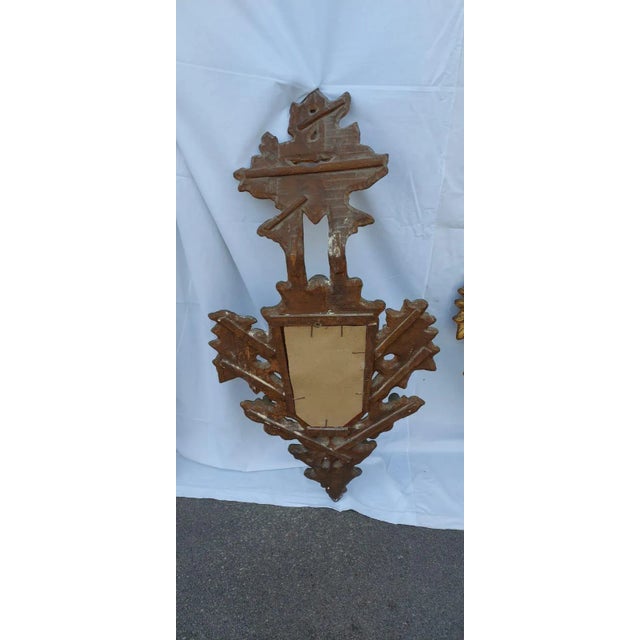Antique Spanish Gold Leaf Mirrors, Set of 2 For Sale - Image 10 of 11