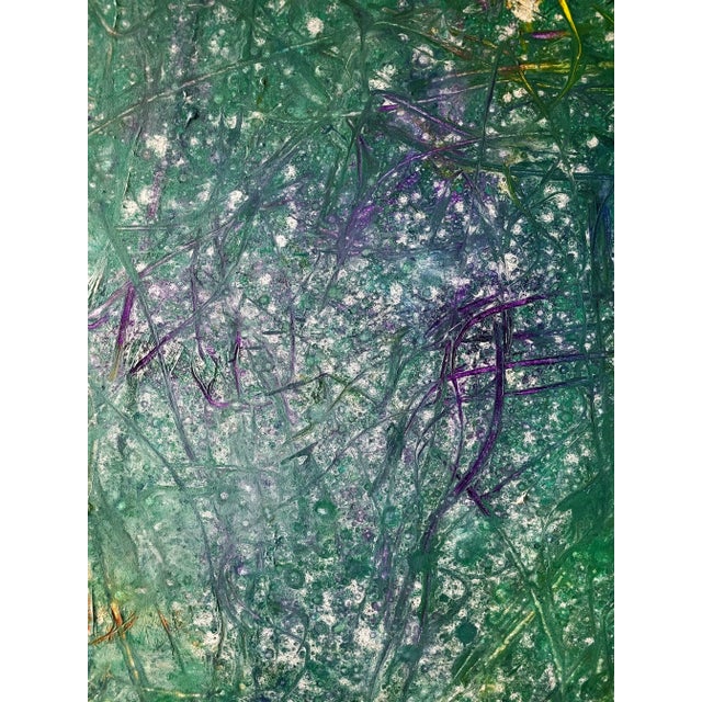 2020s Contemporary Abstract Oil on Canvas "The Hidden Field" by Reiner Heidorn For Sale - Image 5 of 6