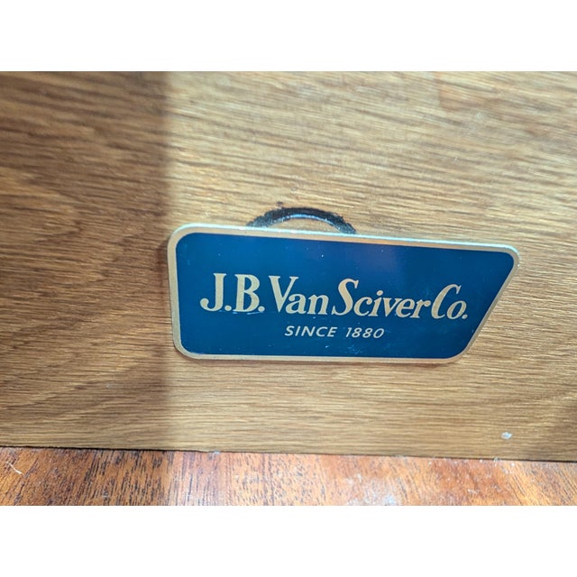 Wood Vintage MCM J.B.Van Sciver Solid Wood Walnut Dresser/Credenza With Original Hardware For Sale - Image 7 of 7