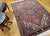 Vintage Persian Heriz Rug, Hand-Knotted Wool, Geometric Medallion Pattern, Red & Navy, 5x7 For Sale In Chicago - Image 6 of 15