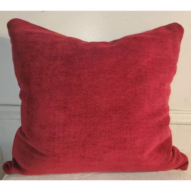 19th Century 19Thc German Town Weaving Pillow For Sale - Image 5 of 5