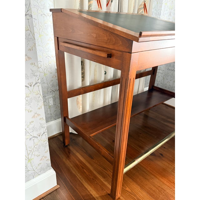 2020s Hand-Crafted Standing Drafting Desk With Pull Out Sides For Sale - Image 5 of 12