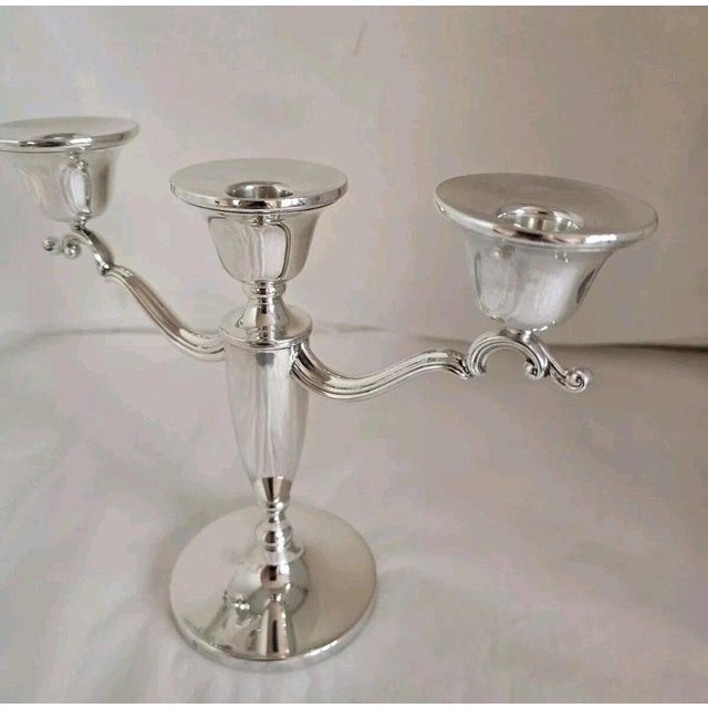 Sterling Silver Candelabra from Barker Ellis & Co., Birmingham, 1988 For Sale - Image 3 of 18