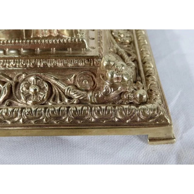 19th Century Golden Bronze Inkwell For Sale - Image 15 of 18