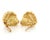 Mid 20th Century Mid 20th Century Kieselstein-Cord Vintage 18k Yellow Gold Shell Heart Huggie Earrings For Sale - Image 5 of 6