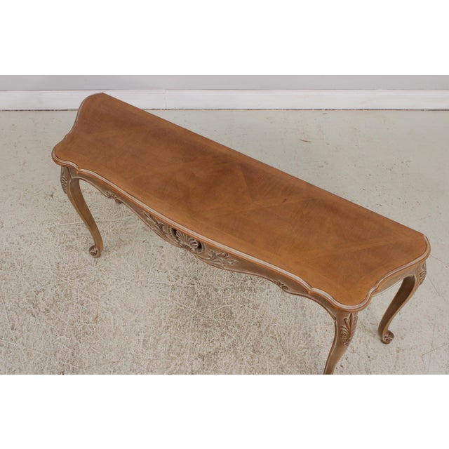 Ethan Allen Ethan Allen Legacy French Provincial Console Table For Sale - Image 4 of 14