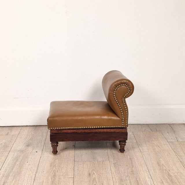 English Victorian/Edwardian Adjustable Gout Stool For Sale - Image 3 of 12