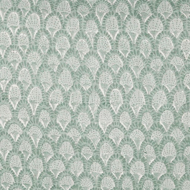 Scopello Floral Pillow Cover in Aqua, 20x20 Pillow For Sale - Image 4 of 4