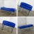 MCM to Streamline Modern or Industrial Chaise Daybed Adjustable Back Royal Blue Vinyl and Chrome For Sale - Image 11 of 12