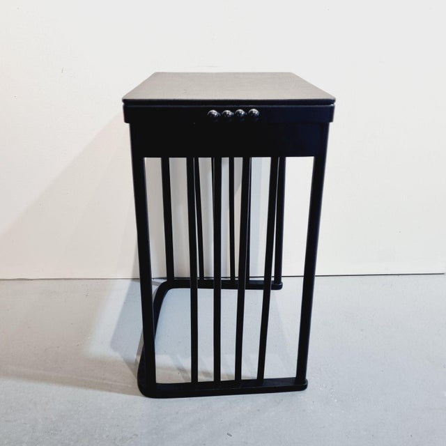 Elegant Vienna Secession side table designed by Josef Hoffmann for the Jacob & Josef Kohn furniture manufactory, circa...