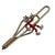 Mid-century Era men's tie bar features a Reddy Kilowatt crafted in gold-tone metal with vibrant red and cream enamel...