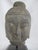 Figurative Antique Thai Carved Stone Ayutthaya Style Buddha Head Sculpture on Stand For Sale - Image 3 of 10