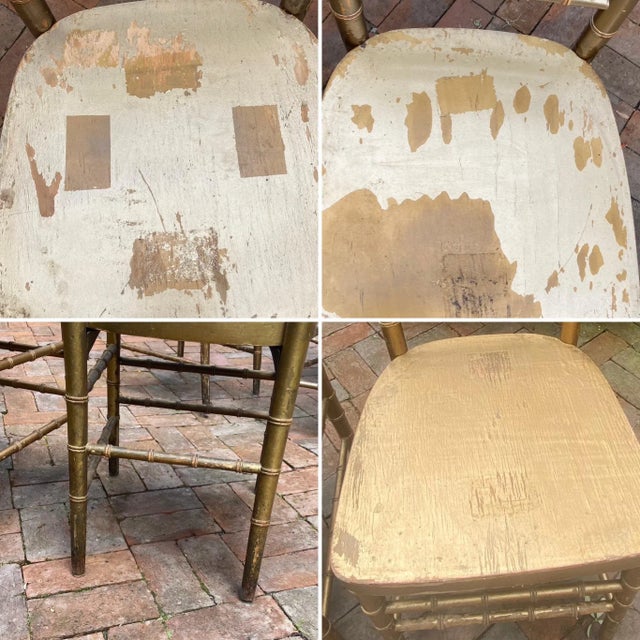 Wood Vintage Shelby Williams Chiavari Chair - Set of 4) For Sale - Image 7 of 12