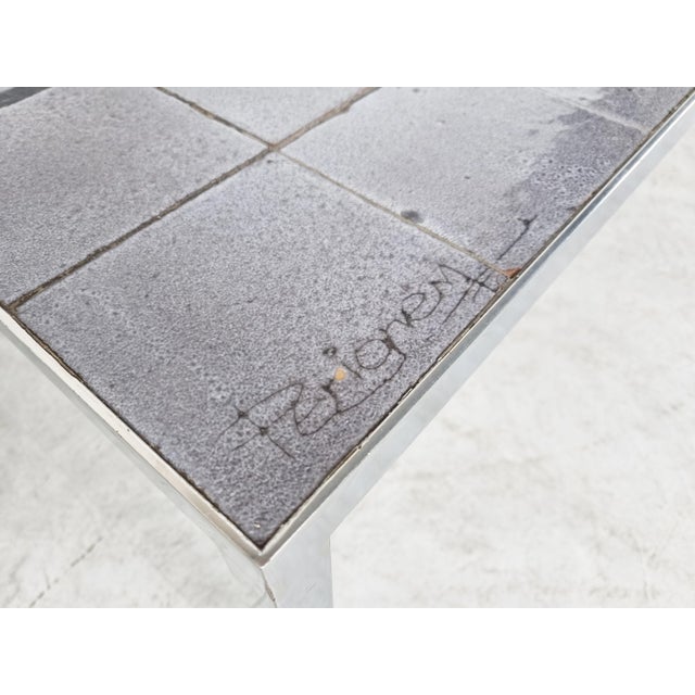 Vintage Ceramic Coffee Table by Perignem, 1960s For Sale - Image 4 of 10