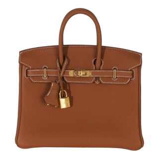 Gold Togo Birkin 25 GHW For Sale